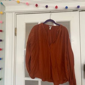 A New Day Orange Blouse